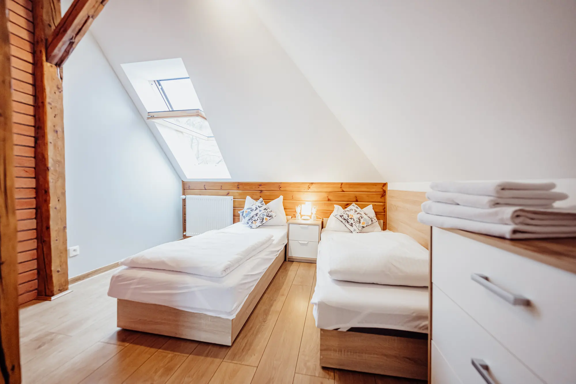 Strefa snu w apartamencie Przygoda A3